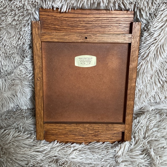 VINTAGE CLAYTON GOODEN SONORAN STUDIOS WALK ART TILE TRIVET 1987 TUSCON AZ EUC - Picture 10 of 15